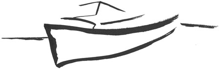 Das japanische Schriftzeichen für Boot (von Eileen Dreher)